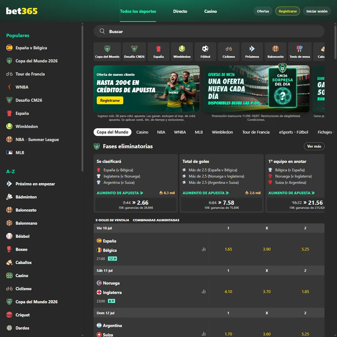 Captura 1 de Bet365